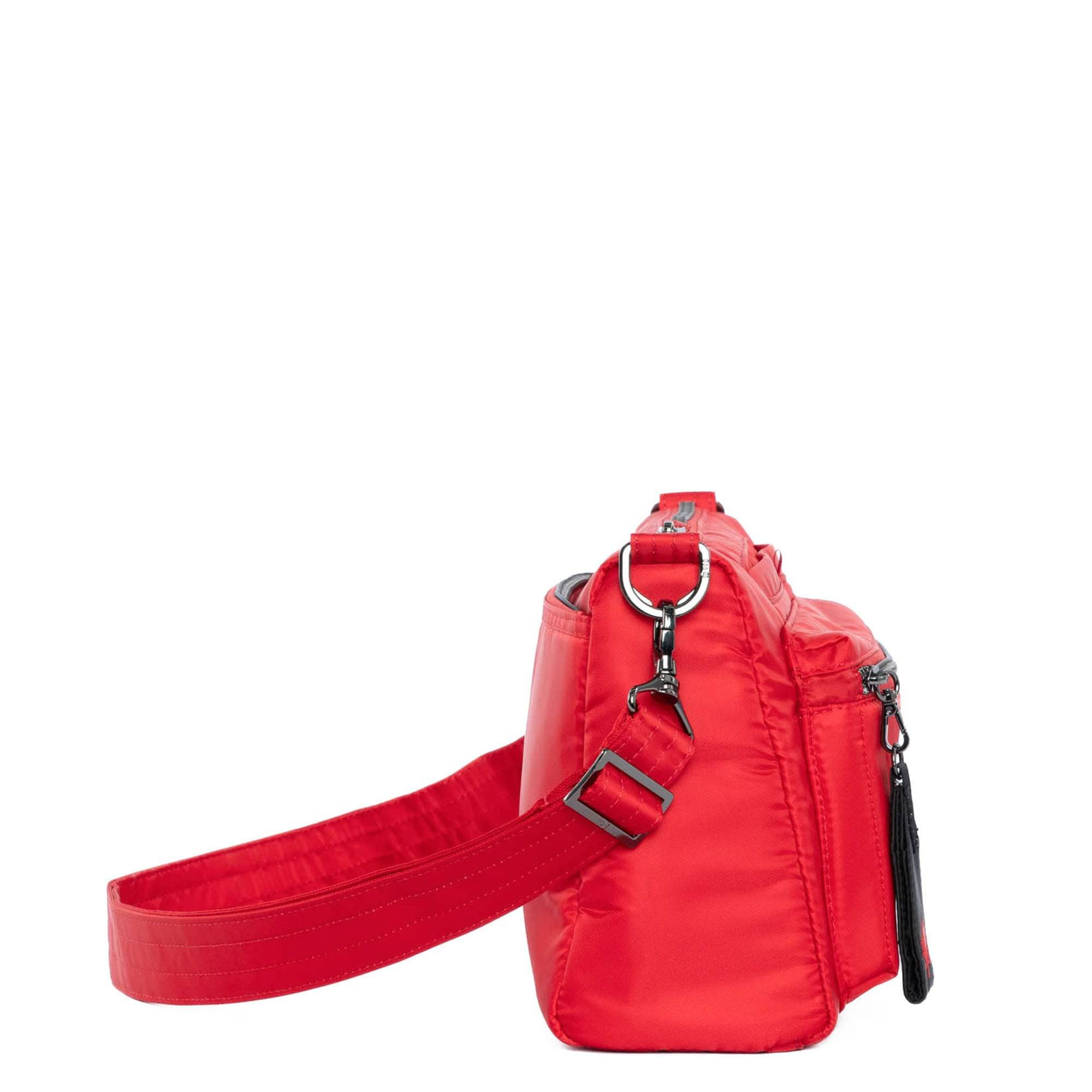 Stretch LE Crossbody Bag - POPPY RED MAPLE - StretchLE_RubyMaple_03